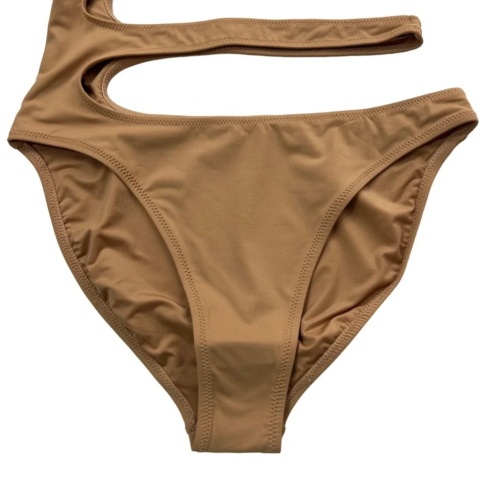 SKIMS Swim One Shoulder Monokini Ochre‎ Womens Small - Picture 5 of 14